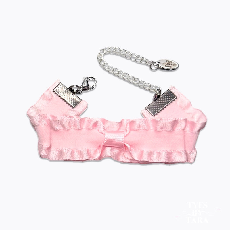 Maiden Pink Ruffled Bow Bracelet 