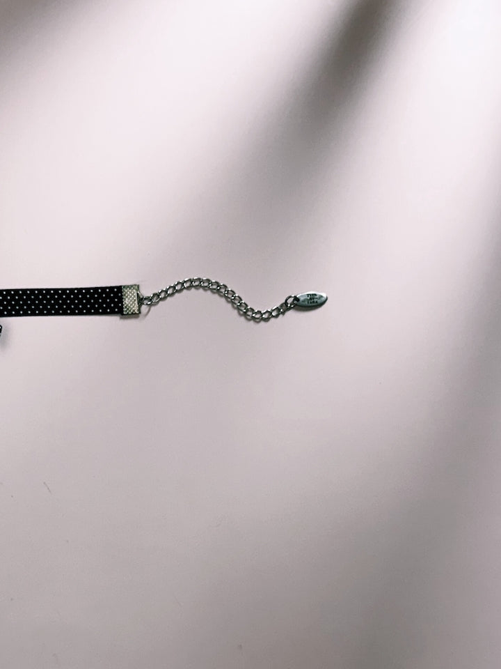 Pinup Black Bow Bracelet Extender Chain View