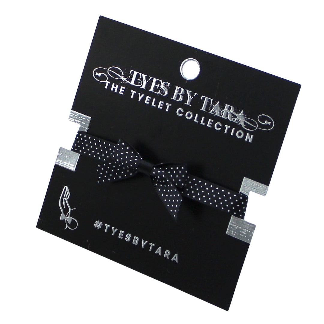 Pinup Black Bow Bracelet on Black Card