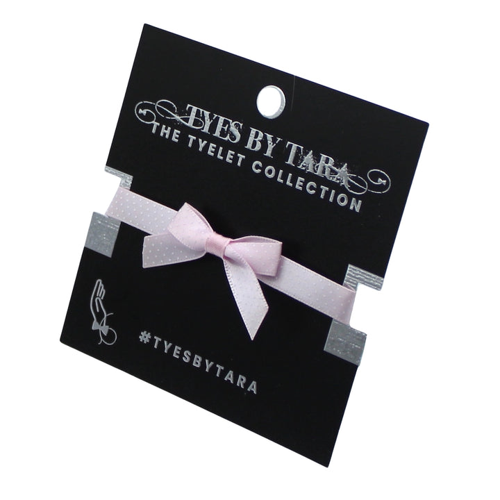 Pink Pinup Bow Bracelet on Black Card