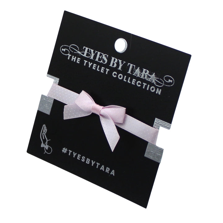 Pinup Pink Bow Bracelet on Black Card