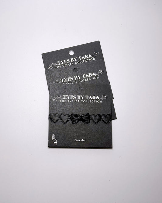 Sweetheart Black Heart Bracelet 3 Pack
