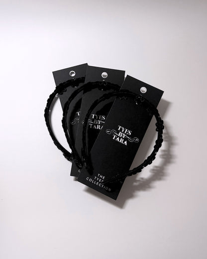 Blossom Black Flower Headband 3 Pack