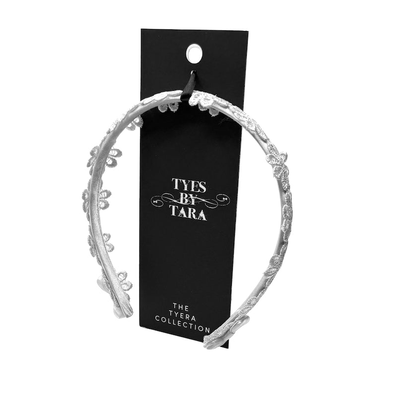 Blossom White Flower Bow Headband