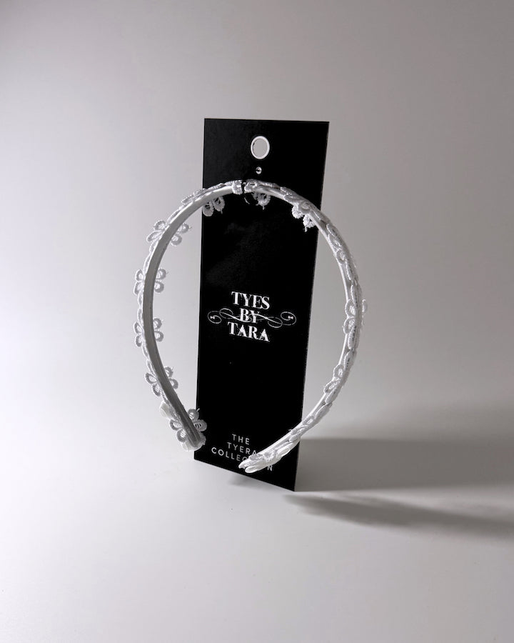 Blossom White Flower Headband Packaging