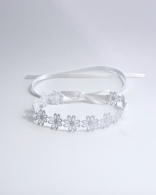 Blossom White Flower Headband