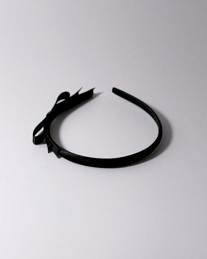 Top View of Enchantress Black Bow Headband