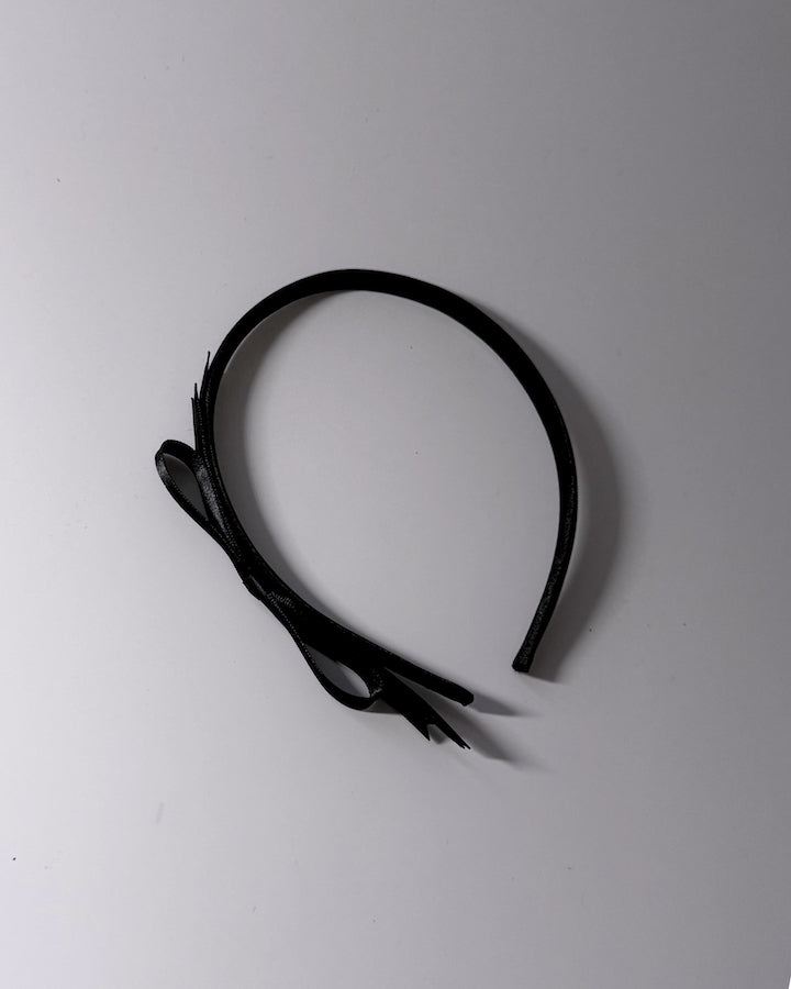 enchantress black satin bow headband 
