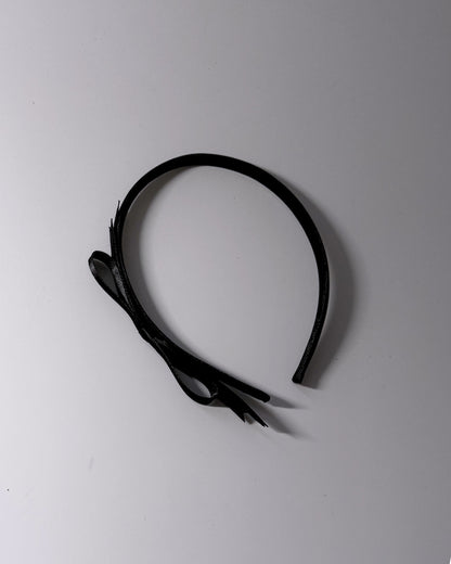 enchantress black satin bow headband 