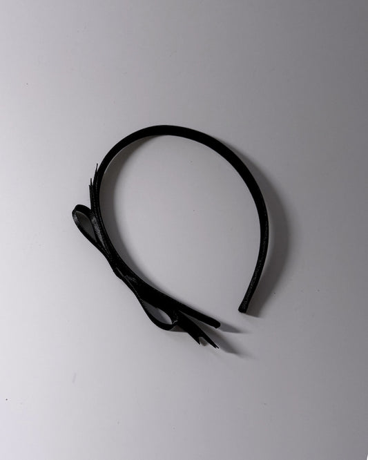 enchantress black satin bow headband 