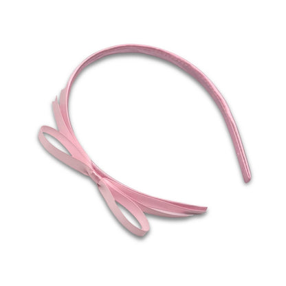 Enchantress Pink Bow Headband on white background