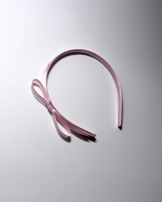 Enchantress Pink Satin Bow Headband 