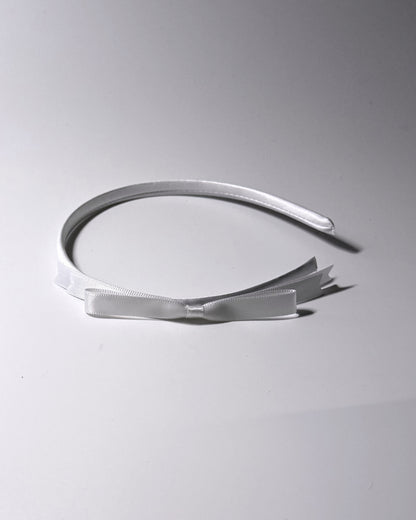 Enchantress White Bow Headband hair accessory side view