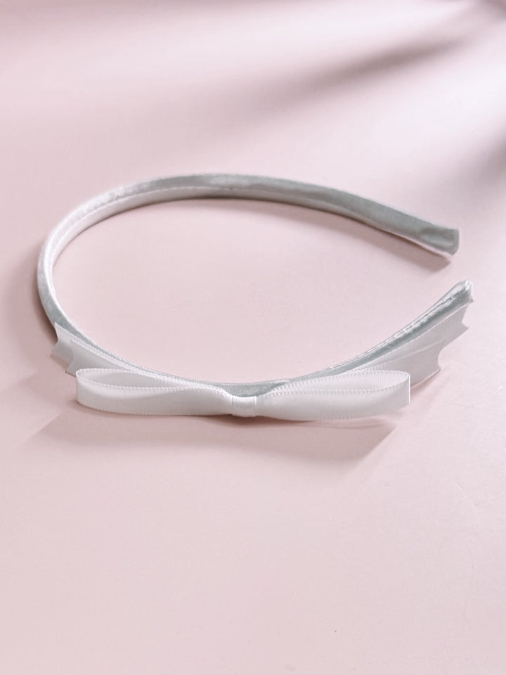 Back View Satin Bow Headband 