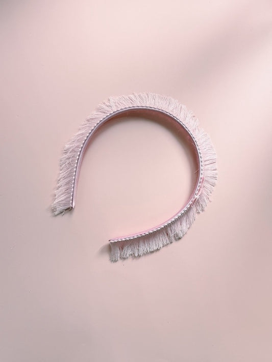 Pink Fringe Headband 