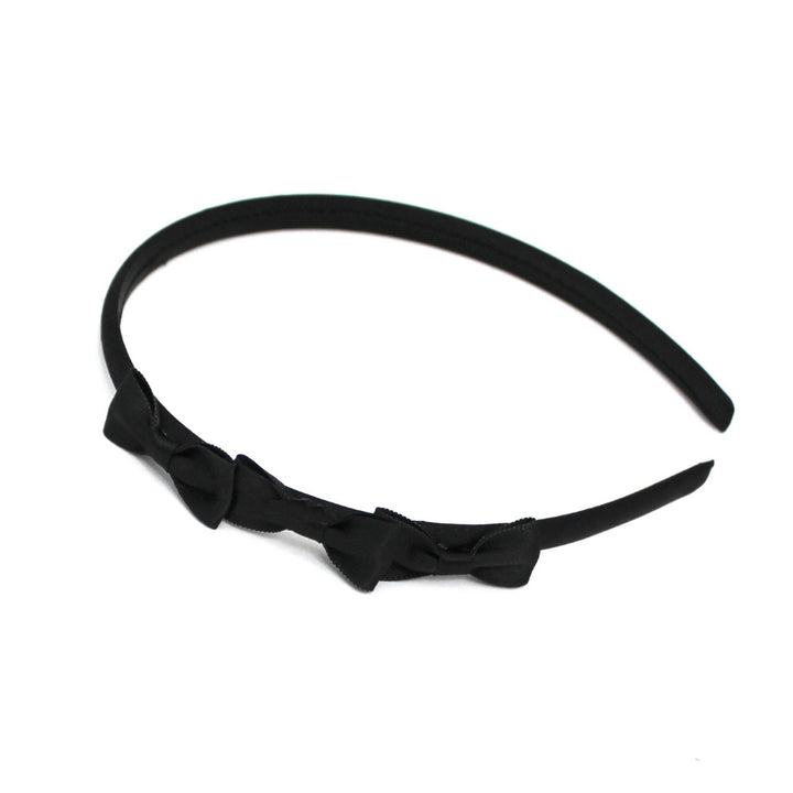 Menage A Trois Black Bow Headband