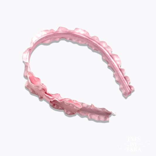 Maiden Pink Ruffled Headband 
