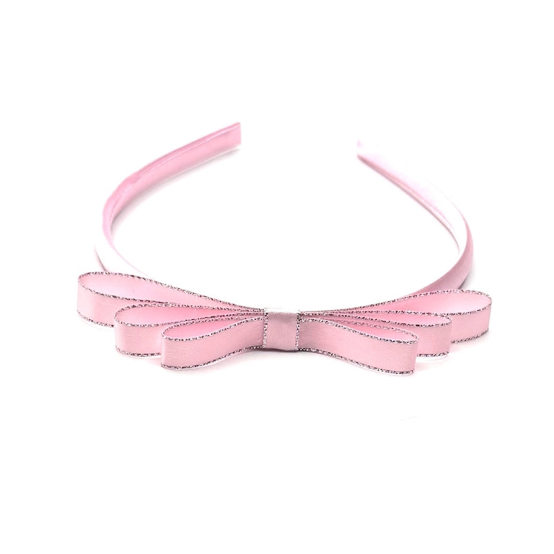 Queen Top View Pink bow headband
