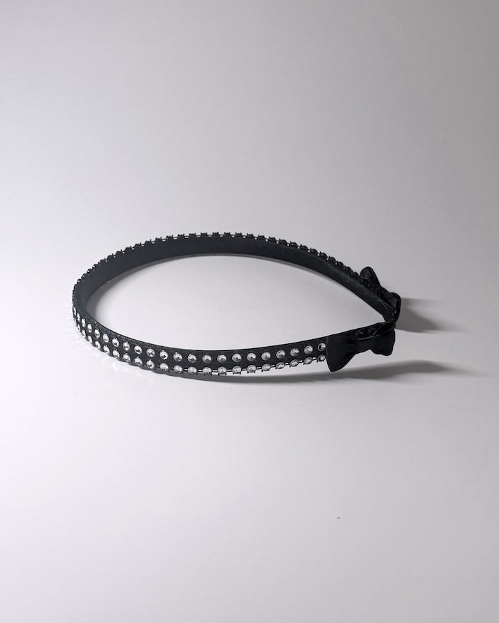 Vixen Black Sparkly Bow Headband