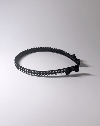 Vixen Black Sparkly Bow Headband
