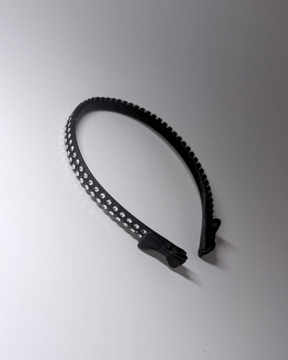 Vixen Sparkly Black Bow Headband 
