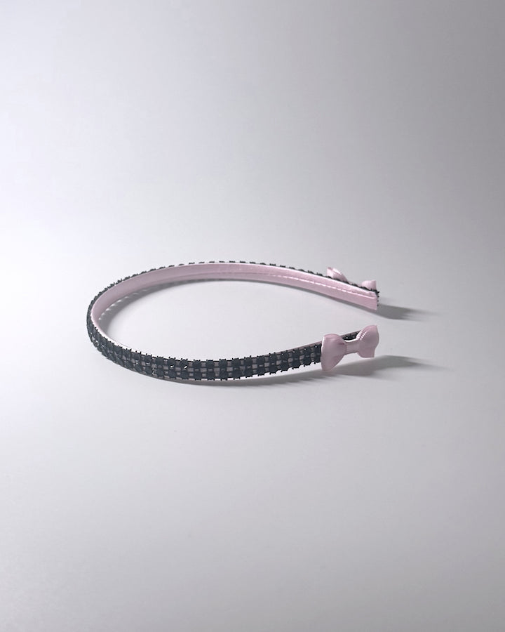 Vixen Black Sparkly Headband Side View