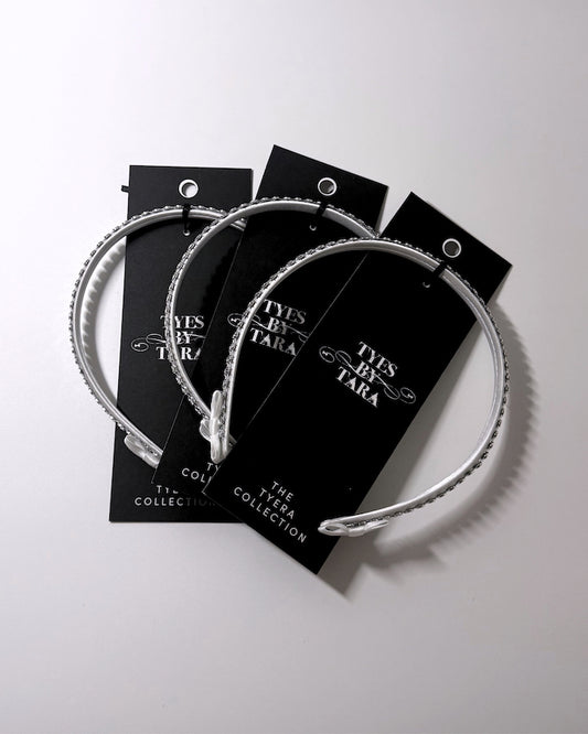 Vixen Sparkly White Headbands 3 Pack