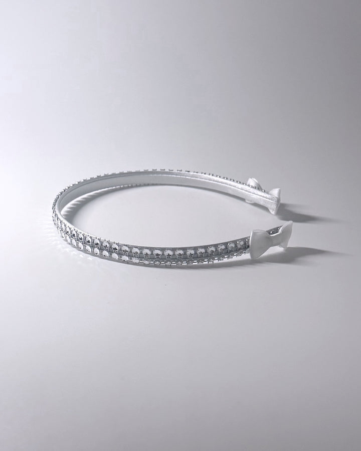 Vixen White Sparkly White Headband Side View