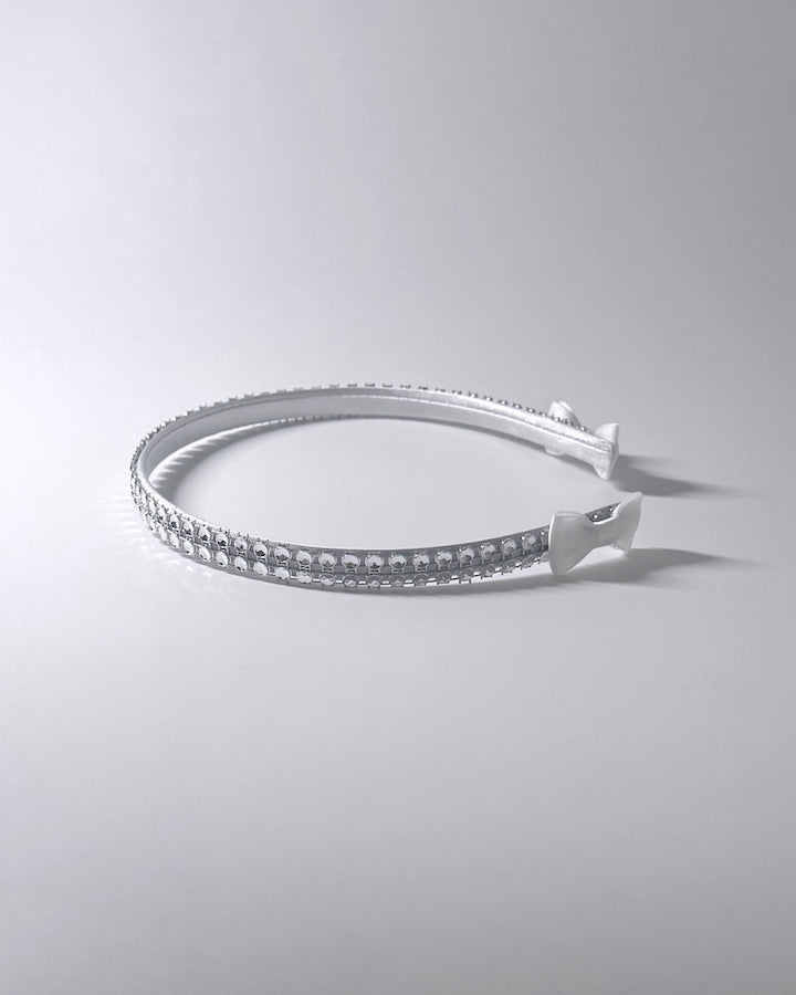 Sparkly White Vixen Headband Side View