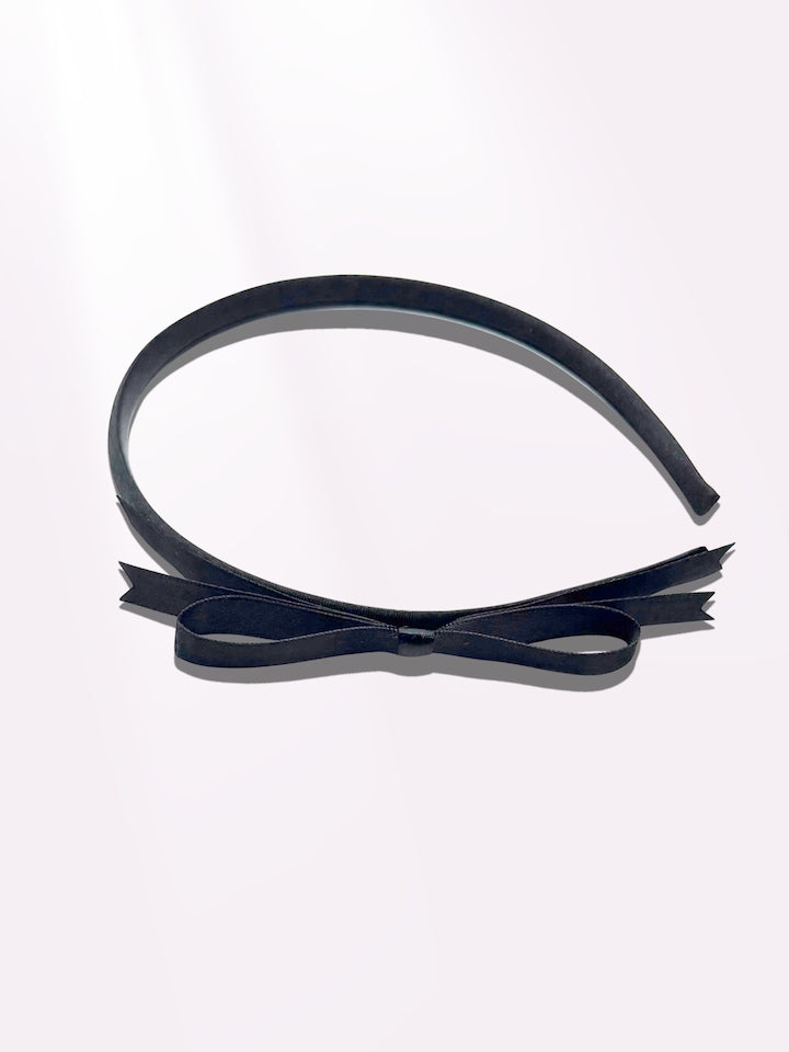 Black enchantress hair bow band