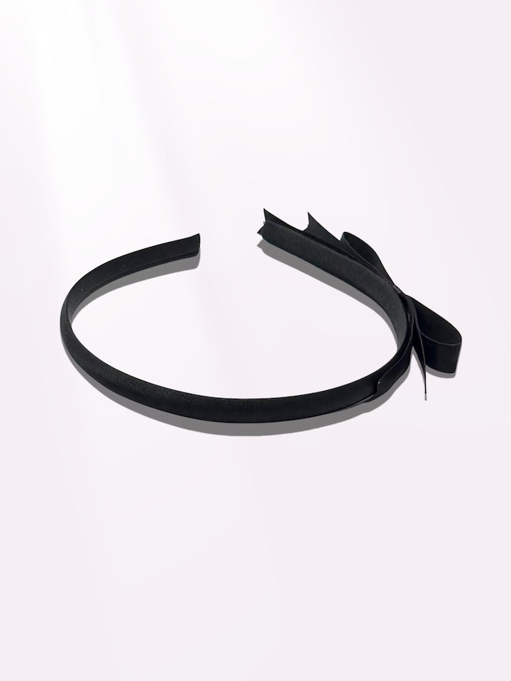 black enchantress hair bow band