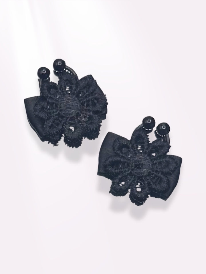 Black Flower Nipple Jewelry