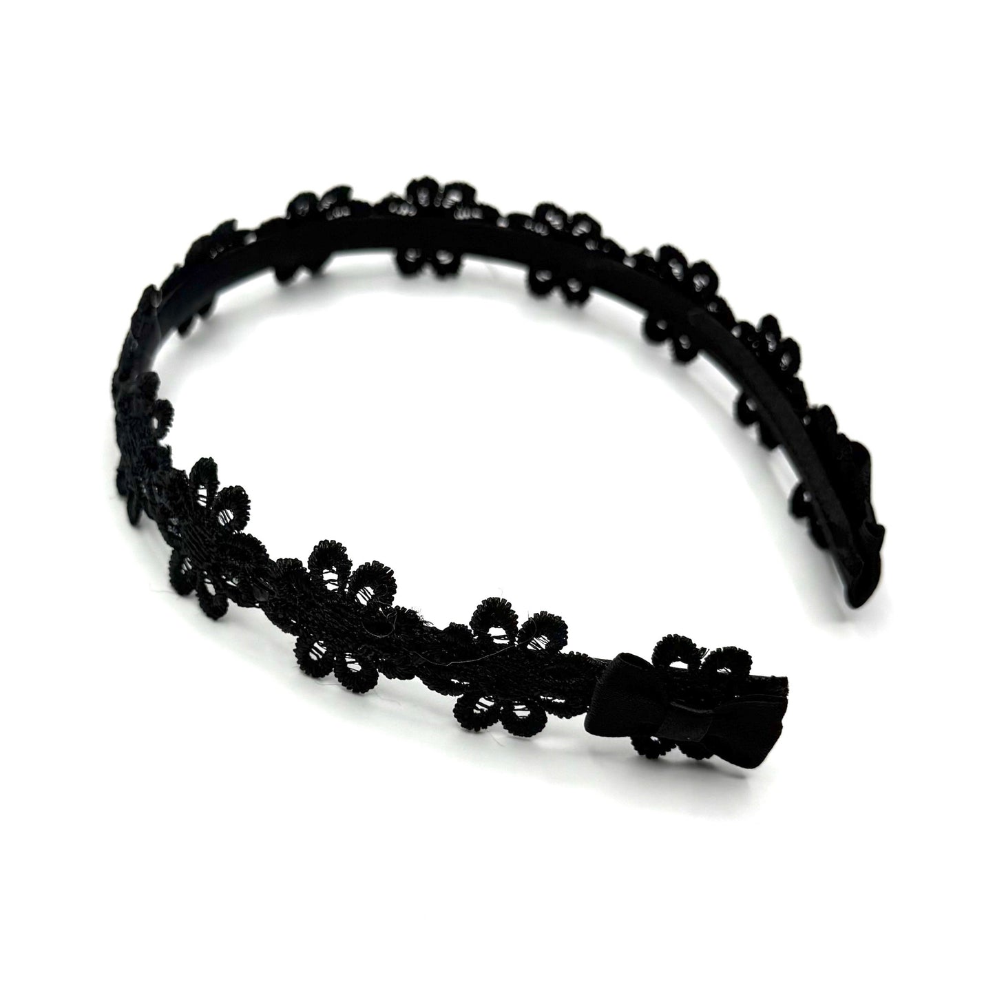 Black Flower Headband