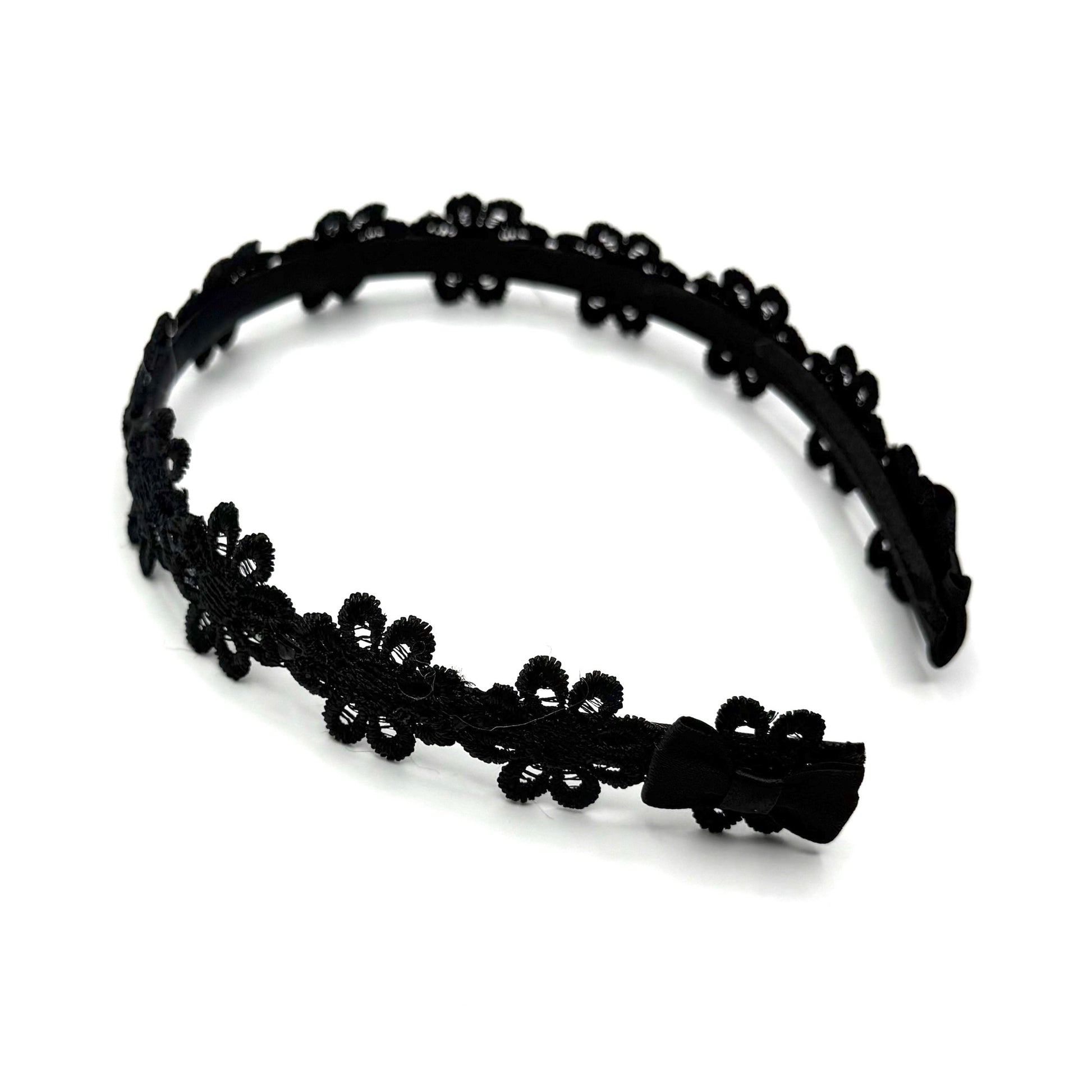 Black Flower Headband