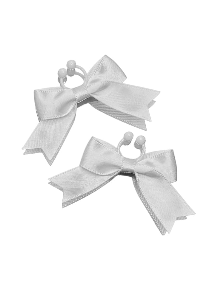 white bow nipple clamp jewelry