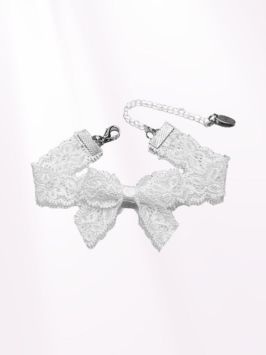 Bougee White Lace Anklet