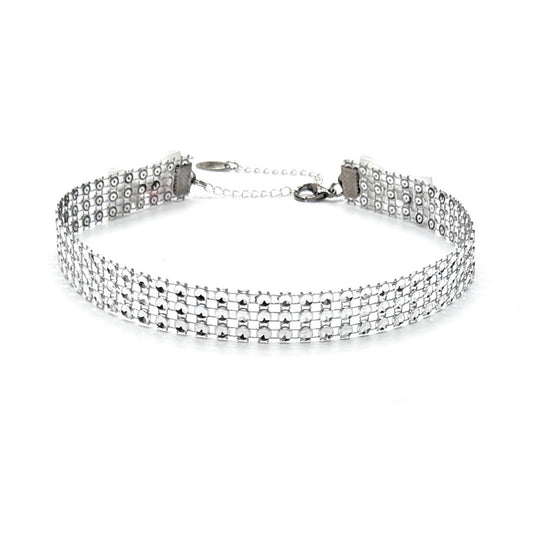 Vixen White Sparkly Choker 