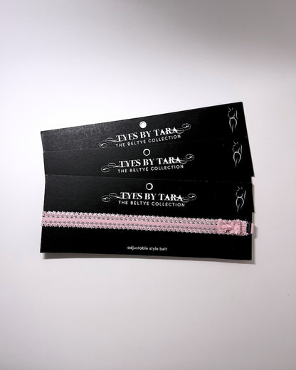 Elastic Bow Belt on Black Cards 3 Pack