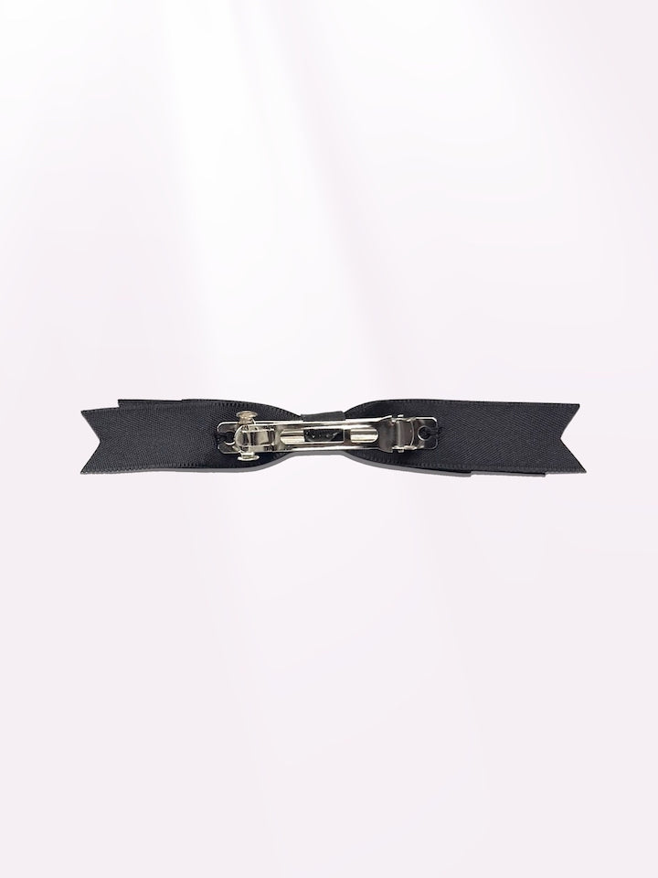 Back View Enchantress Black Hair Bow