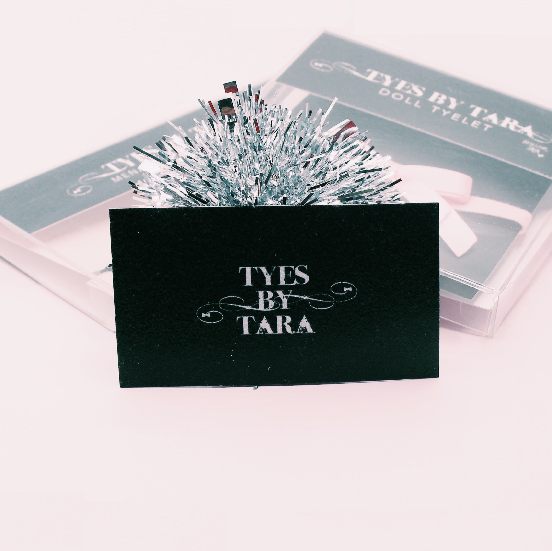 Gift Card with Silver Sparkly Puff