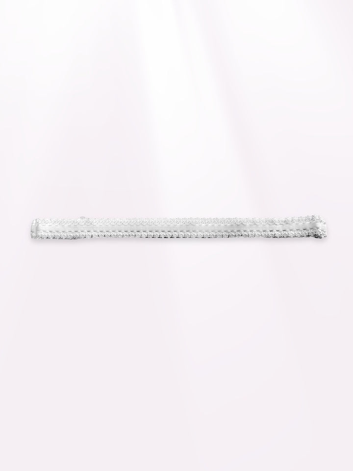 Lady White Bow Lingerie Belt