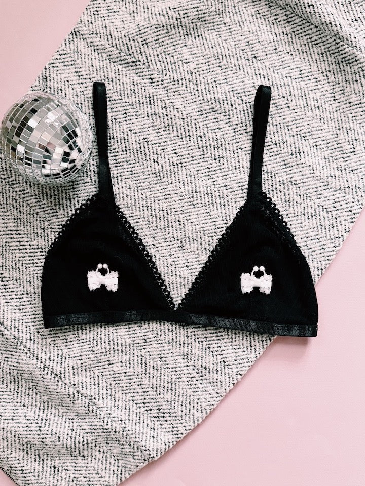 lady white bow nipple clamps jewelry