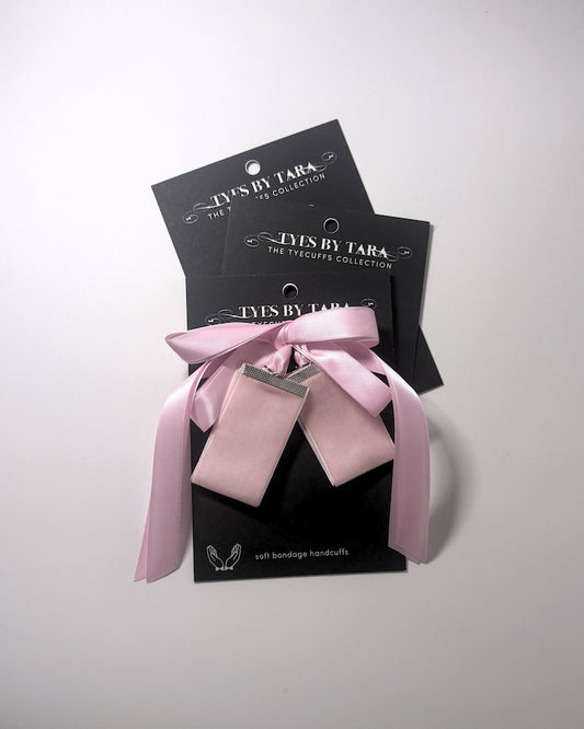 Madame Pink Velvet Soft Bondage Handcuffs 3 Pack