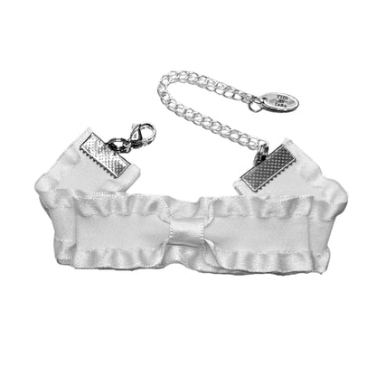 Maiden Ruffle White Bow Bracelet 