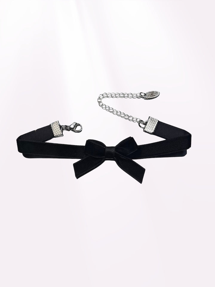Marie Antoinette Black Bow Anklet 