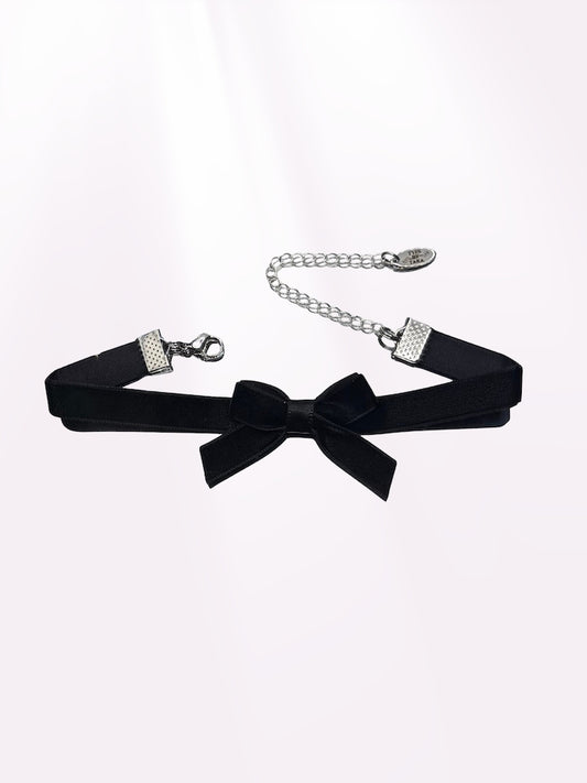 Marie Antoinette Black Bow Anklet 