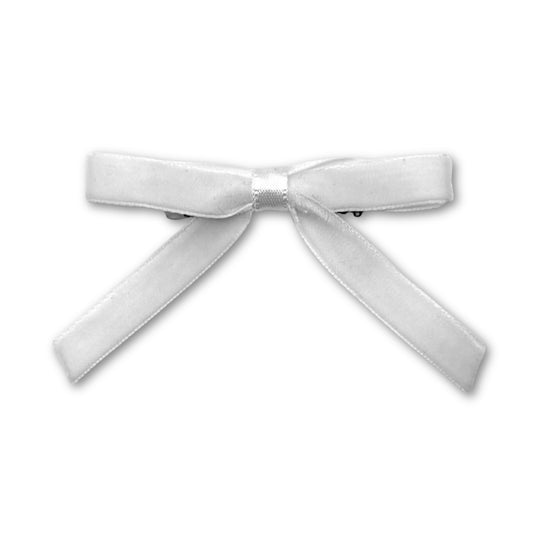Marie Antoinette Velvet hair Bow Barrette on White Background