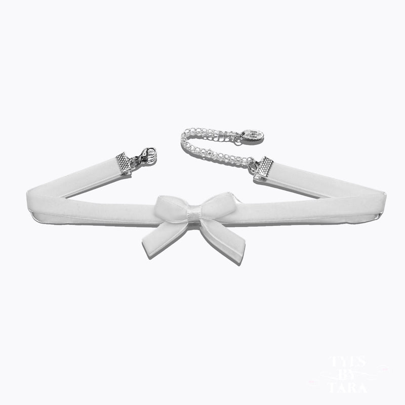 marie antoinette white velvet choker