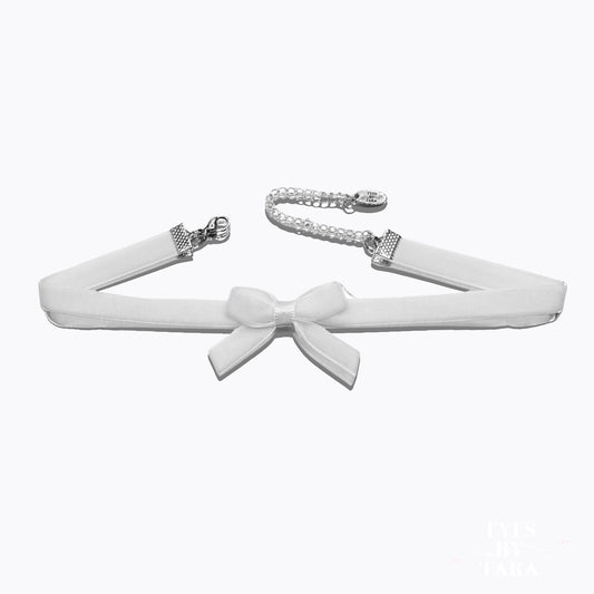 marie antoinette white velvet choker