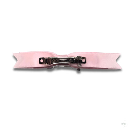 Pink Enchantress Hair Bow Barrette Back View